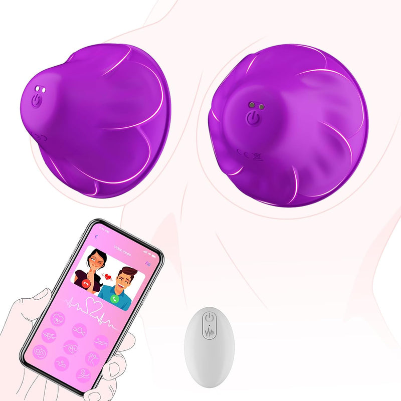 Wireless Nipple Vibrator – 9 Modes, Remote Control Stimulator for Women & Couples