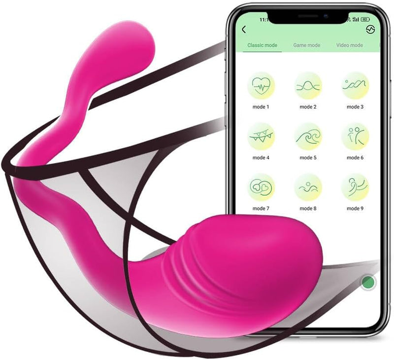 Wearable App-Controlled Vibrator – Remote Long-Distance Clitoral Stimulator