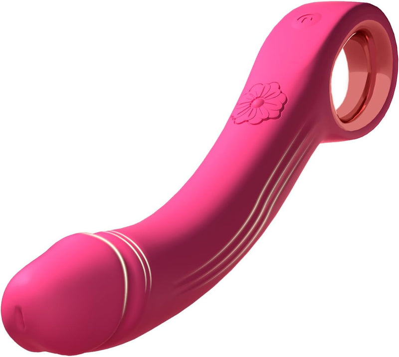 G Spot Silicone Vibrator – 10 Modes, Realistic Dildo, Clitoral & Nipple Stimulator