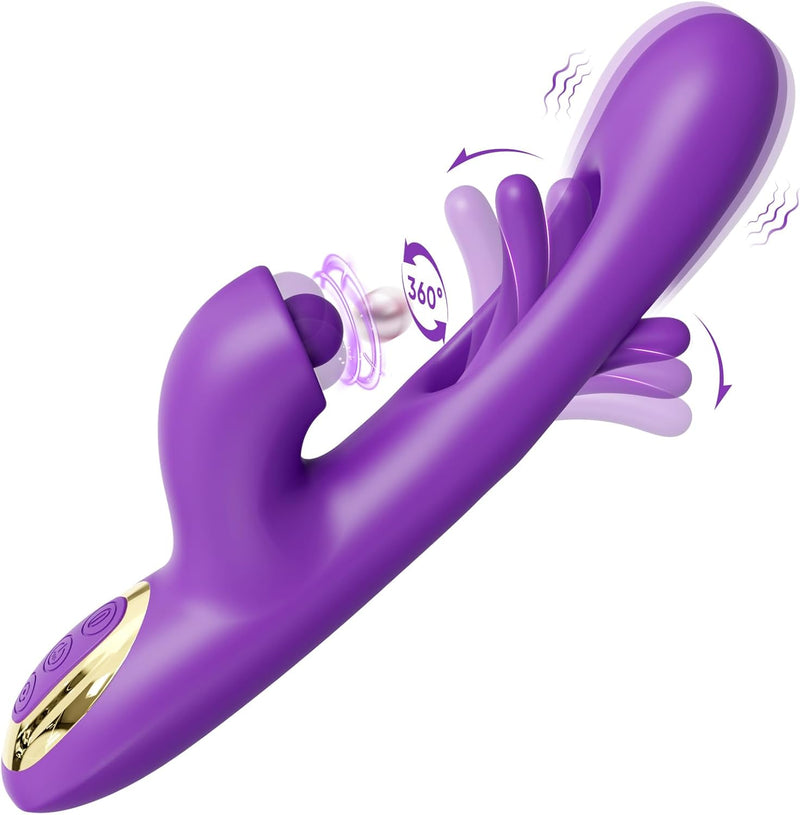 G-Spot Vibrator with 10 Flapping, Rotating & Vibrating Modes for Women & Couples