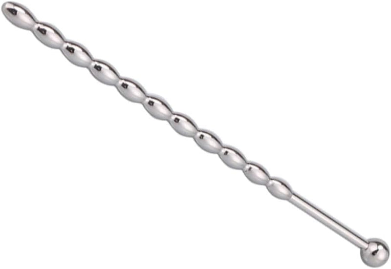 Stainless Steel Multi-Bead Urethral Dilator Plug for Male Stimulation & Play