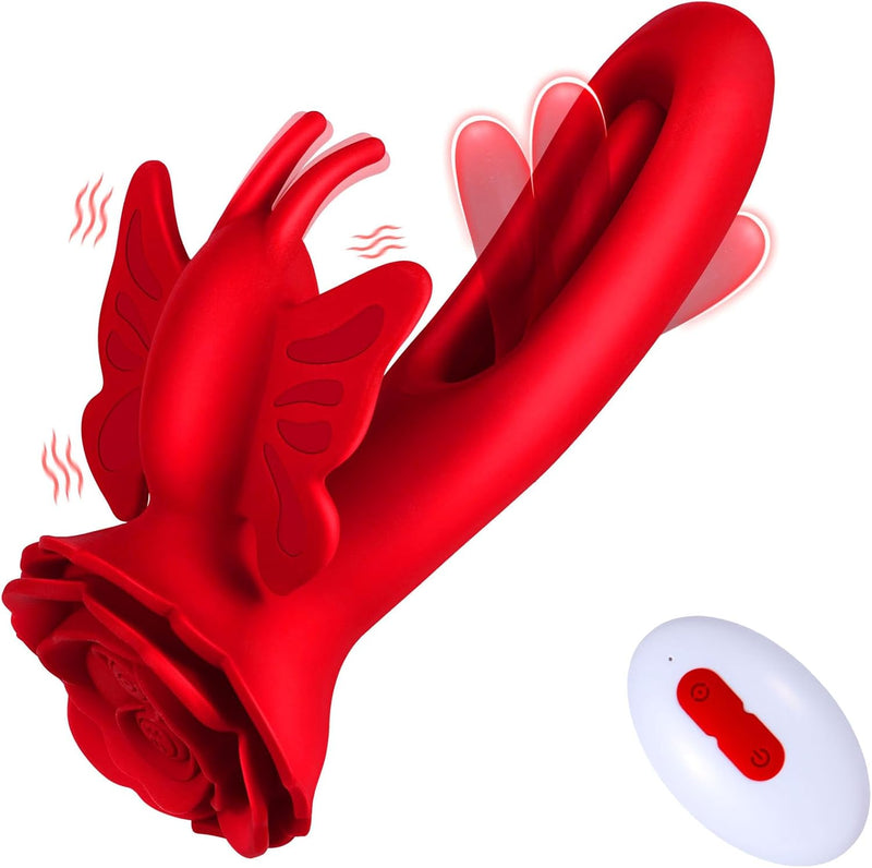 Wearable G-Spot Vibrator - 9 Vibration & 4 Flapping Modes, Remote Control, Waterproof