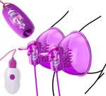 Vibrating Nipple & Clitoral Toy with 10 Vibration & Licking Modes, Rechargeable