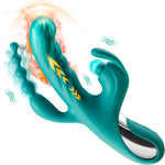 Thrusting Rabbit Vibrator with Heating & 5×10×7 Modes for G-Spot & Clitoral Pleasure