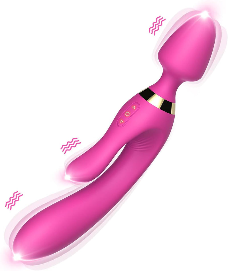 3-in-1 Vibrator Wand – G-Spot, Clitoral & Anal Stimulator with 9 Vibration Modes
