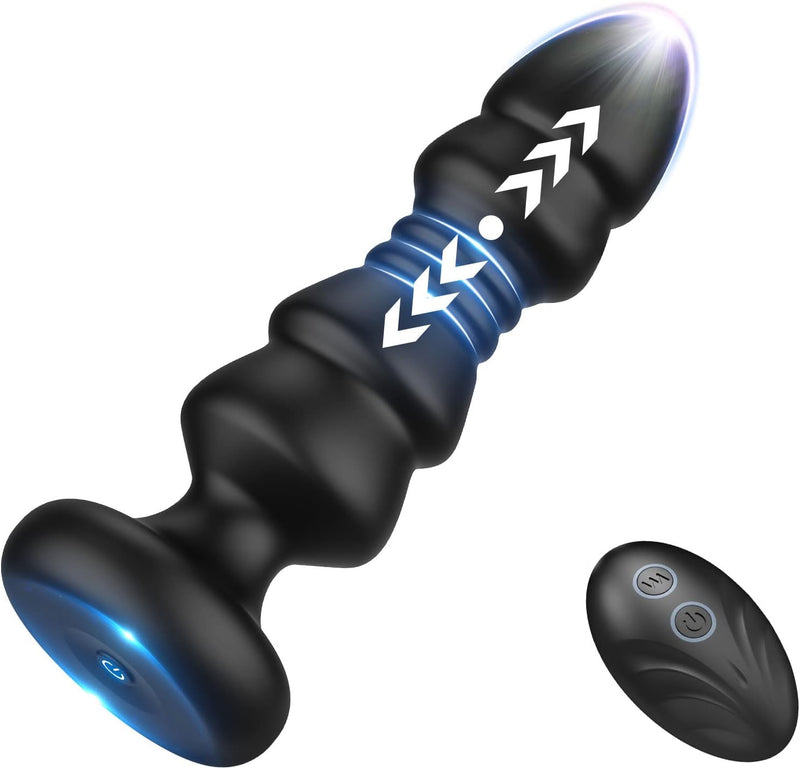 Remote Control Thrusting Anal Plug – Vibrating Prostate Massager for Men & Women
