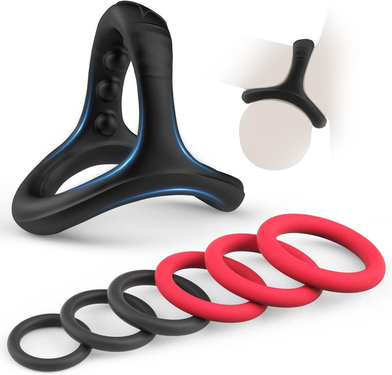 Silicone Penis Ring Set with 7 Sizes for Enhanced Erection & Lasting Pleasure