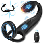 Remote-Control Prostate Massager & Cock Ring – 10-Mode Vibrating Anal Toy for Men