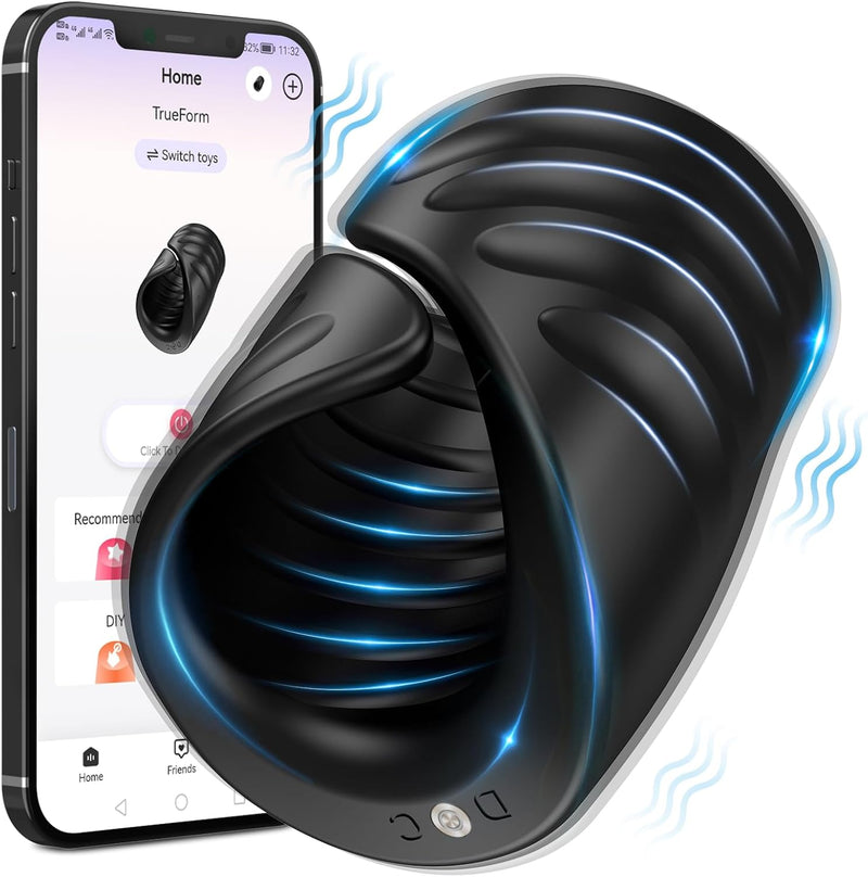 App-Controlled Male Vibrator Trainer – Glans Stimulator & Stroker Toy