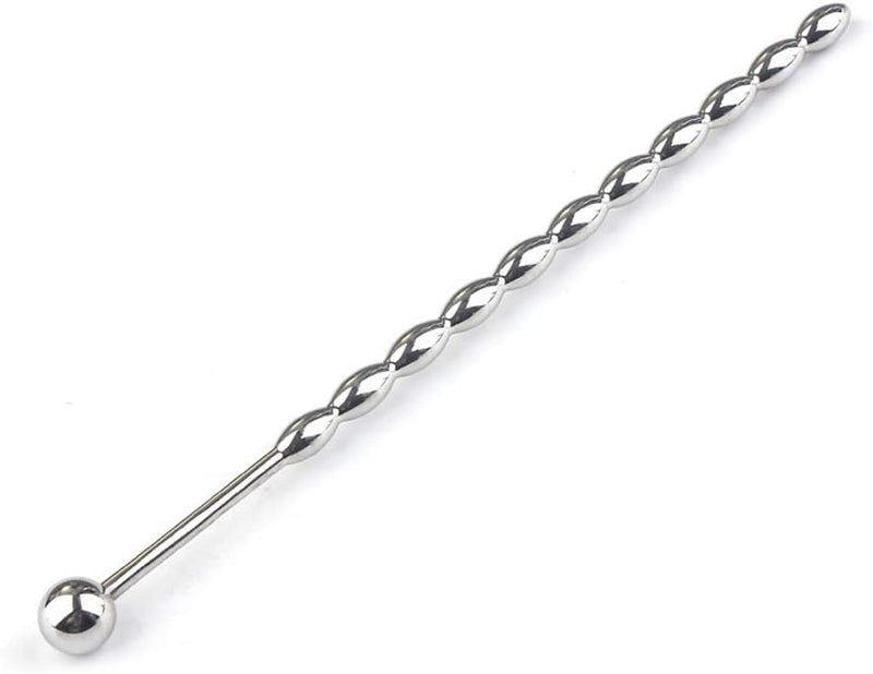 Beaded Stainless Steel Urethral Sound Plug, Male Masturbation Dilator for Men
