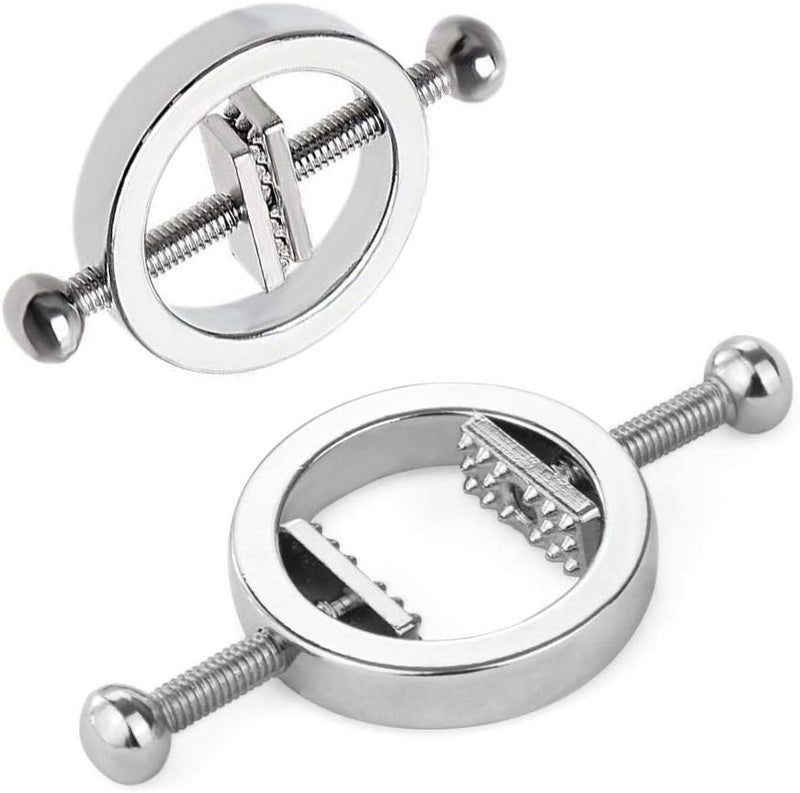 Adjustable Stainless Steel Nipple Clamps Set – Body Restraints SM Sex Toy for Women