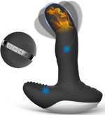Wiggle Motion Prostate Massager Anal Plug, Vibrating Male Anal Sex Toys for Men Women Couples Adult Sex Pleasure, Remote Control Anal Toy Vibrator Stimulator Butt Plug for P spot & G spot Play