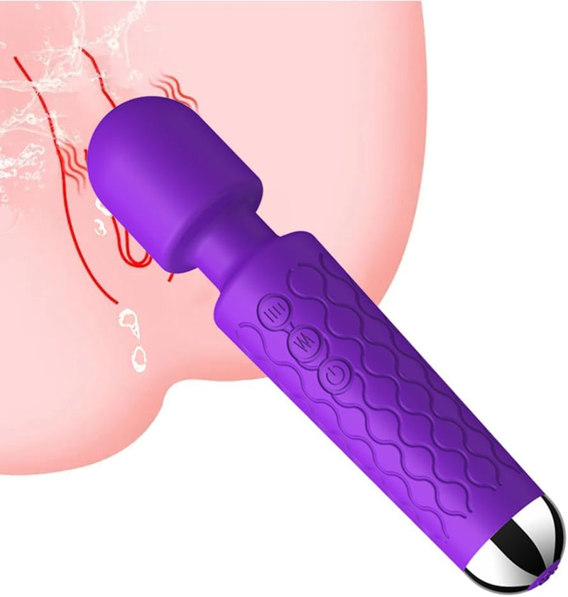 Rechargeable AV Wand Vibrator – Powerful Clitoral & G-Spot Massager, Waterproof
