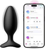 Vibrating Butt Plug 1.75", Silicone Anal Vibrator with Remote, Rechargeable