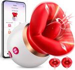 3-in-1 Sucking & Licking Vibrator – Mouth-Shaped Clitoral, Nipple & G-Spot Stimulator