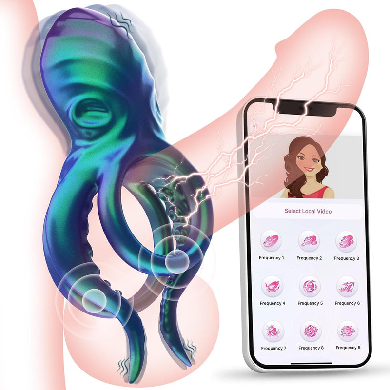 Vibrating Cock Ring for Men – Erection Enhancer and Stimulation Toy for Couples