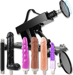 Automatic Thrusting Dildo Machine with Realistic Dildo & Suction Cup Adapter