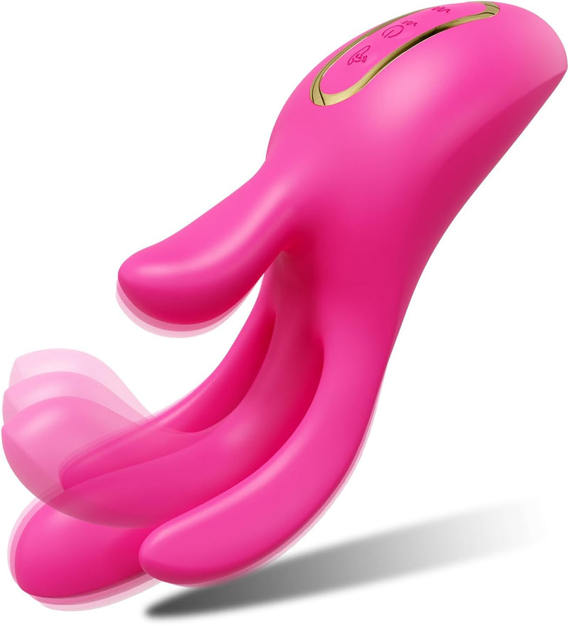 Rechargeable Finger Vibrator with 10 Flapping & Vibration Modes for Clitoral & G-Spot