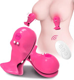 Vibrating Nipple Clamps for Women – 10 Vibration Modes, Remote Control G-Spot Toy