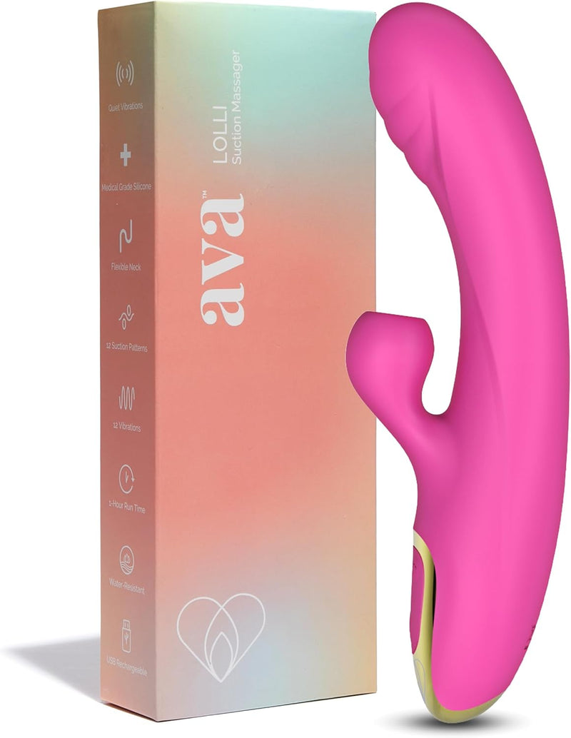Dual-Function Suction Vibrator – G Spot & Clitoral Massager, Adult Toy for Couples