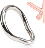 Stainless Steel Cock Ring for Lasting Erection, 7 Sizes for Men, 1.65 Inch