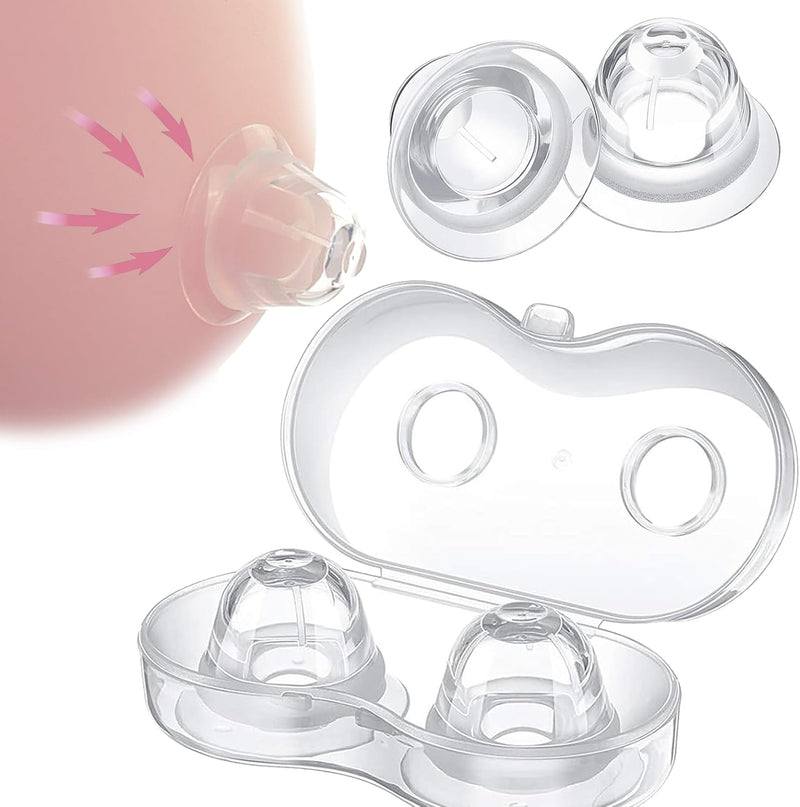 Transparent Silicone Nipple Suckers – Hands-Free Stimulator with Travel Case