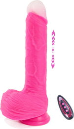 9.25" Heated Thrusting Dildo Vibrator | Realistic G-Spot Toy with 10 Modes
