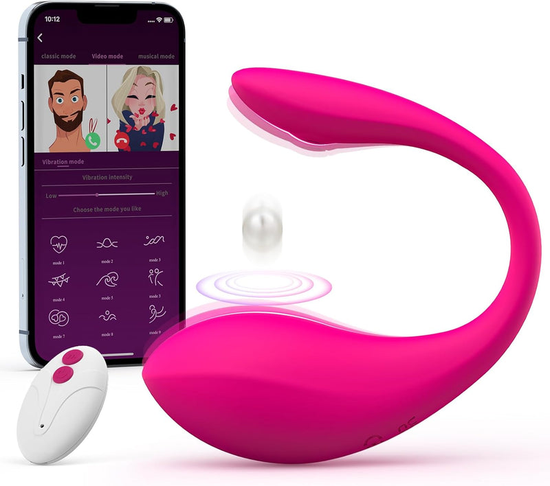 APP & Remote Control Wearable Vibrator – Soft, Quiet & Discreet with 9 Modes