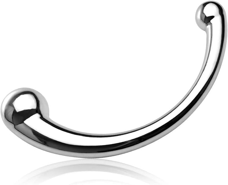 Dual-Ended Metal Massage Wand – G-Spot & Anal Stimulator for Women and Men