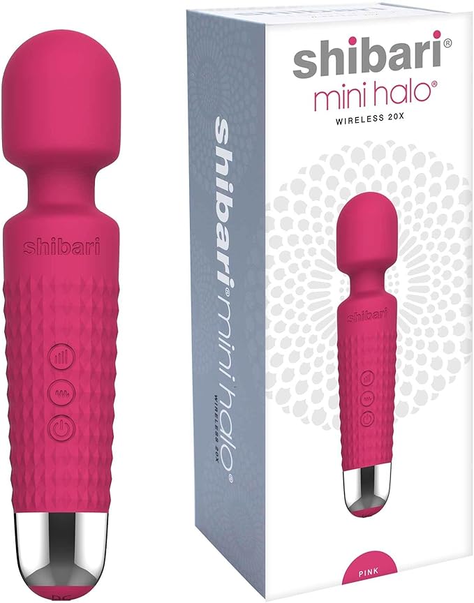 Mini Halo Wand Massager – Quiet, Cordless, Waterproof & High-Power Vibrations