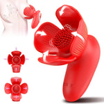 Rose Nipple & Clit Vibrator – 10 Vibration & Grabbing Modes for Sensory Pleasure