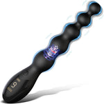 Male Anal Beads Vibrating Butt Plug – Prostate Massager with 9 Vibration Modes