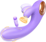 3-in-1 G Spot Vibrator & Clitoral Stimulator with 8 Suction, Flapping & Vibes