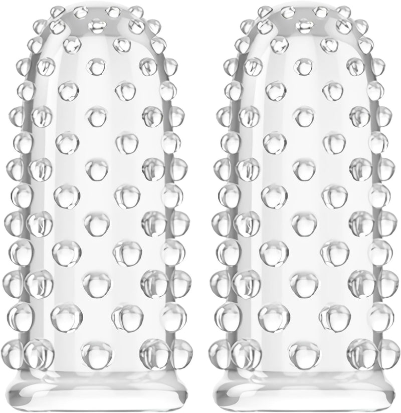 White Finger Sleeve Set – Clitoral, G-Spot & Nipple Stimulator for All Couples