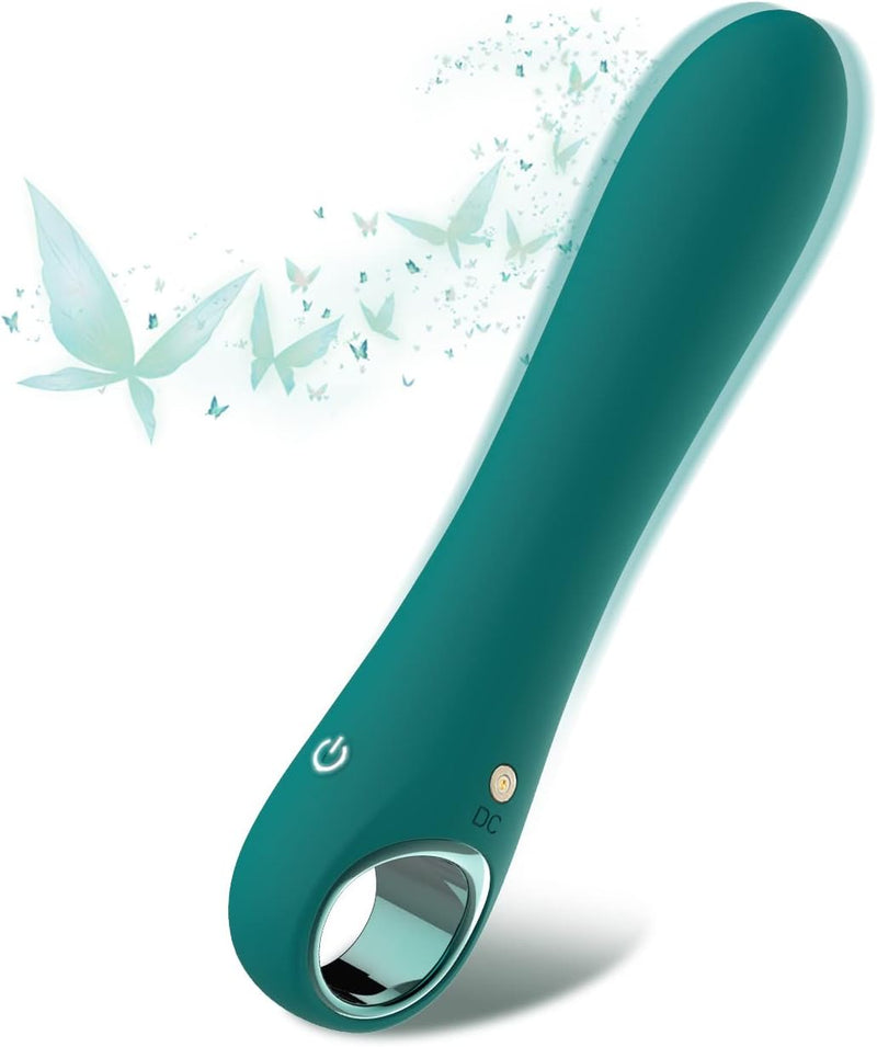 Rechargeable G-Spot Vibrator with 10 Modes, Soft Silicone Massager for Clitoral, Vaginal & Anal Stimulation