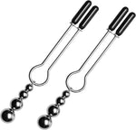 Triple Bead Nipple Clamp Set for Women, Adjustable Pleasure Clamp Jewelry