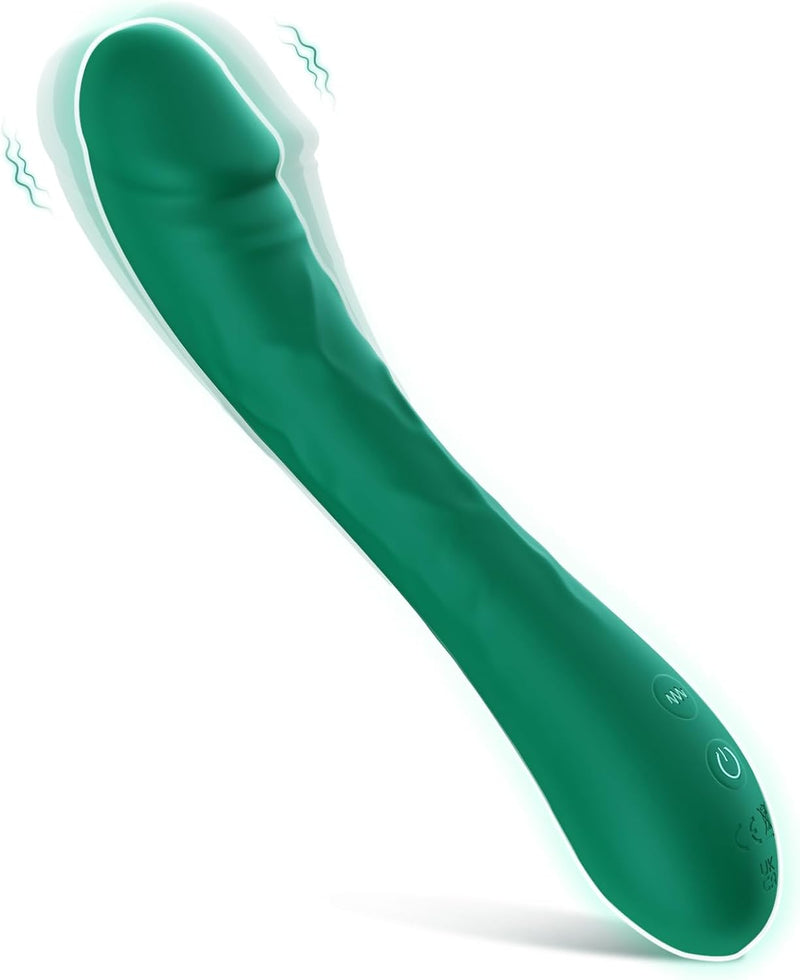 Flexible G-Spot & Anal Dildo Vibrator, 3 Speed, 7 Frequency, Waterproof Toy
