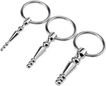3 Pcs Stainless Steel Urethral Sounds Penis Plug Set with Multi Beads for Men