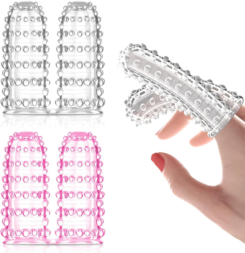 Silicone Finger Vibrator Sleeve – Clitoral, Nipple & G-Spot Stimulator for All