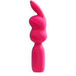 Hopper Bunny Vibrator, Clitoral Vibrating Massage Wand, Rechargeable 10 Function Bullet, Ultra Powerful Waterproof Adult Sex Toy Vibe (Pink)