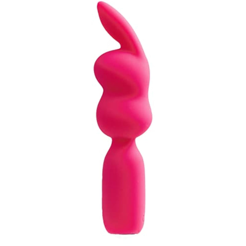 Hopper Bunny Vibrator, Clitoral Vibrating Massage Wand, Rechargeable 10 Function Bullet, Ultra Powerful Waterproof Adult Sex Toy Vibe (Pink)