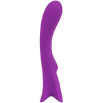 Silky Silicone G-Spot Vibrator - G-Spot Stimulation With Clitoris Stimulator - Skin-Friendly Silicone, Waterproof, Rechargeable