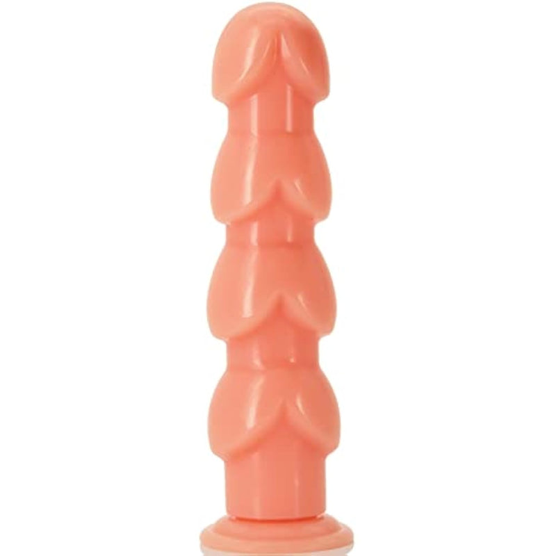 Realistic Dildo With 4 Glans & Suction Cup Flesh Butt Plug G-Spot Anal Dildo Prostate Massager Sex Toy For Men Women Vaginal Anal Masturbation