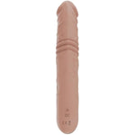 Thrusting Dildo Vibrator With Rabbit Stimulator - 10 Vibration & 5 Telescopic Thrusting Modes, Hypoallergenic Silicone, Usb Rechargeable, Ipx6 Waterproof, Beige