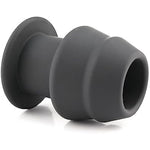 Hollow Silicone Anal Dilator Peep Threaded Anal Plug Masturbation For Couple Pleasure(L)