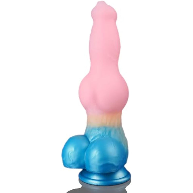 9.65" Monster Dildo Dragon Fantasy Dildo Dog Knot Dildo, Big Animal Dildo Giant Wolf Dildo With Strong Suction Cup, Massive Dildo Silicone Anal Dildo For G&P Spot Stimulation, Adult Toys For Women Men