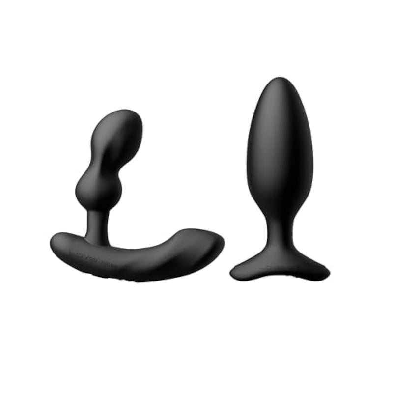 Edge 2 Prostate Massager Vibrator Male Sex Toy + Hush 2 1.75'' Vibrating Butt Plug Anal Sex Toys For Couples