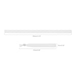 100 Pcs Adjustable Fabric Wristbands for Events with Secure Snap - White, 13.78 x 0.59 inches