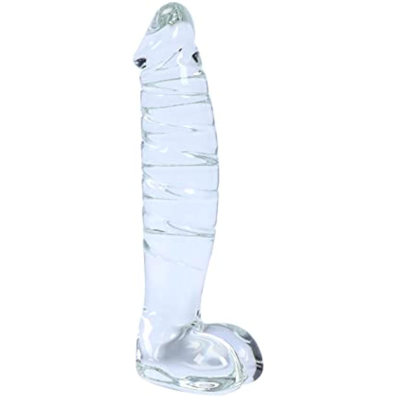 Realistic Glass Dildo Crystal Penis Glass Sex Pleasure Wand G-Spot Stimulator Female Masturbation Toy