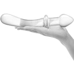 Curved 9 Inch Dual Ended Glass Dildo With Lube 1Oz | Double-Ended Dildo | Glass Dildos | Butt Plugs | G-Spot Massager